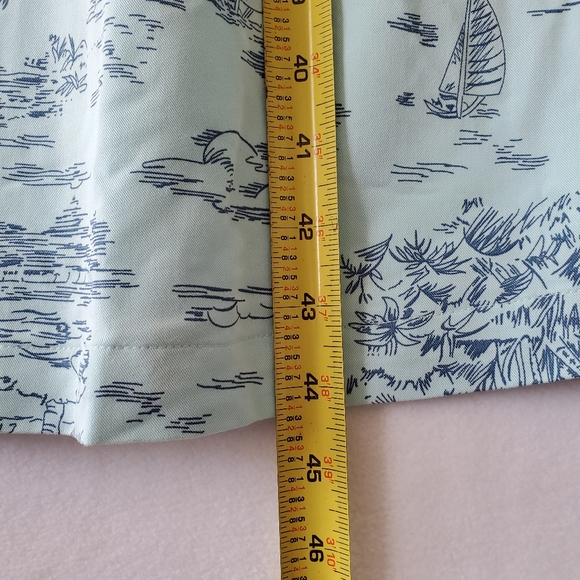 Lands End Dress Women 1X‎ Short Sleeve Plus Beach Print Cover Up Sail 16W 18W - Picture 13 of 16